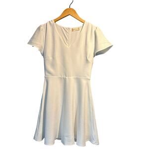 Altard State Size Small White Party Mini Micro Short fit and flare dress